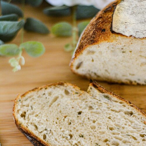 Sage/Garlic Sourdough Bread